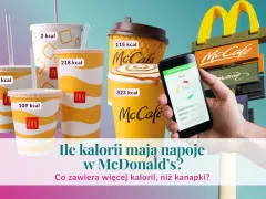 Różne napoje McDonald's, od 2 kcal do 323 kcal. Sprawdź, ile kalorii ma Twój ulubiony shake.