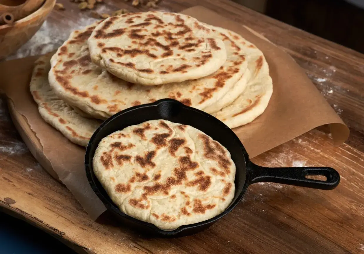 pita rosnąca na patelni
